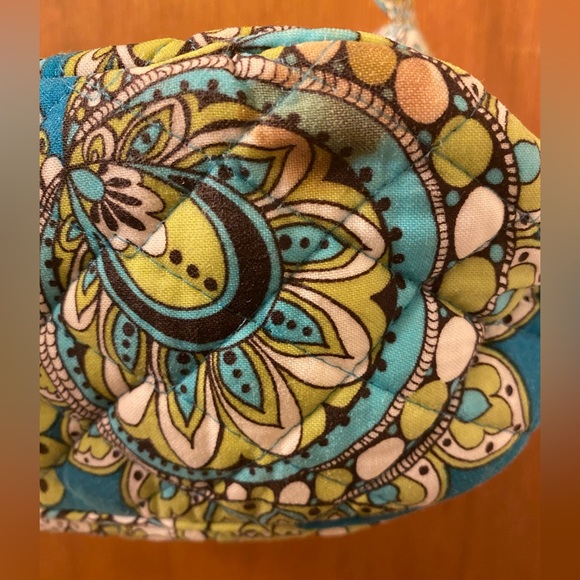 Vera Bradley Maggie Peacock Green & Yellow Bag - Picture 6 of 7